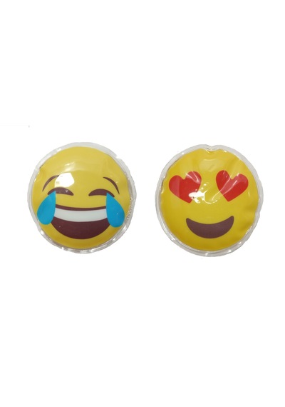 Sia Emoji Şekilli El Isıtıcı Sıcak Su Torbası Pvc 9 Cm 2 Adet