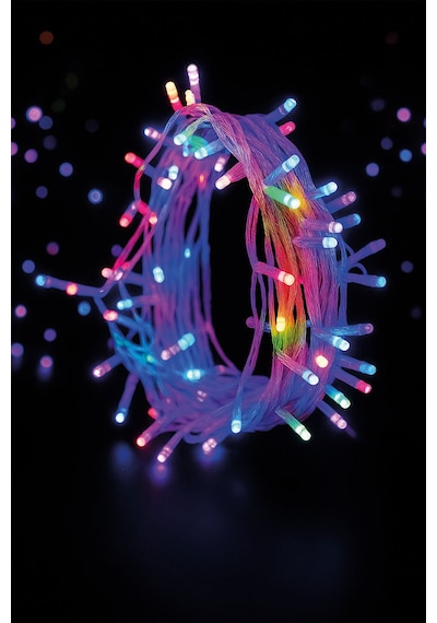 3 Adet Mistique Home Rgb Led Işık 100'lü 6 Metre Çok Renkli