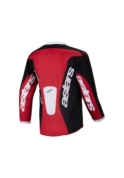 Alpinestars Kids Racer Veil Kros Çocuk Motosiklet Jerseyi Siyah Kırmızı Beyaz