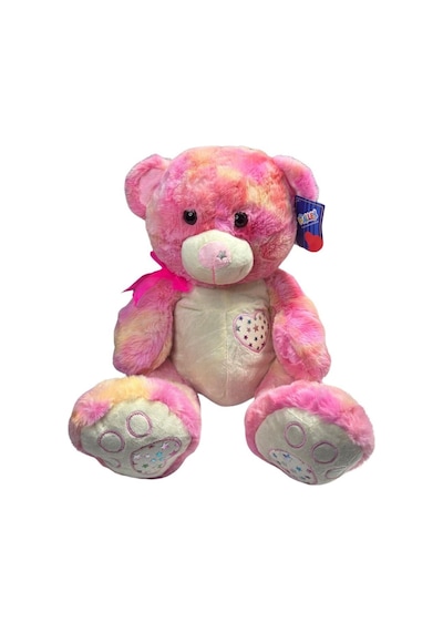 Halley Peluş Ayı Oturan 35 Cm 25569 Pembe Çok Renkli