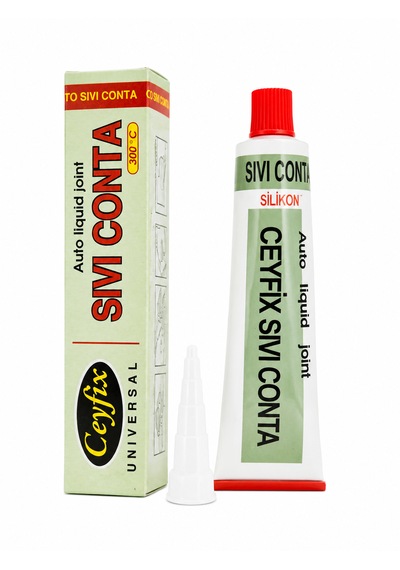 Ceyfix Sıvı Conta 50g Yüksek Isı Dayanımlı Silikon Sızdırmazlık Contası 300 C