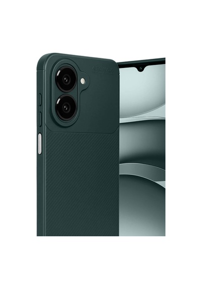 Samsung Galaxy Uyumlu A07 4g Auto Focus Karbon Kapak - Koyu Yeşil Renk