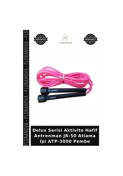 Delux Serisi Aktivite Hafif Antrenman Jr-50 Atlama İpi Atp-3000 Pembe