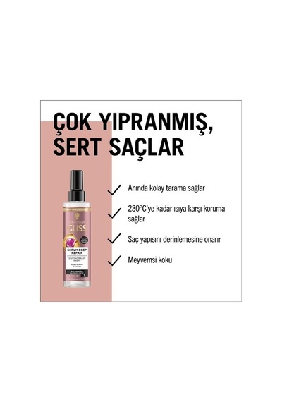 Glıss Sivi Saç Kremi Serum Deep Repair 200ml