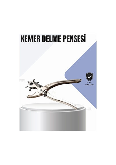Kemer Delme Pensesi Çok Amaçlı 6 Farklı Delik Boyu Ayarlı Deri Delme Aleti