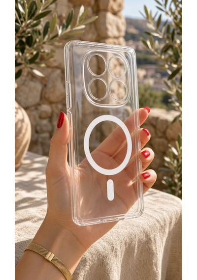 Redmi Note 15 Pro Güçlendirilmiş Magsafe Şarj Özellikli Sararmaz Kristal Sert Kapak Kılıf Ve Kırılmaz Ekran Koruyucu Şeffaf Beyaz Redmi Note 15 Pro Güçlendirilmiş Magsafe Şarj Özellikli Sararmaz Kristal Sert Kapak Kılıf Ve Kırılmaz Ekran Koruyucu Şeffaf Beyaz