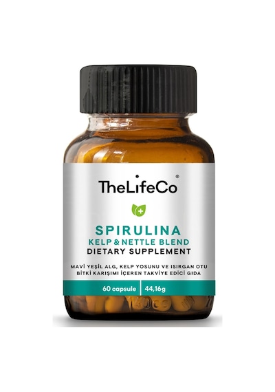 TheLifeCo Spirulina Kelp & Nettle 60 Kapsül