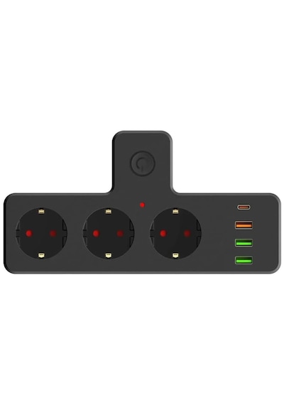 Nivego Termal Akım Korumalı Isıya Dayanıklı 3 Priz 3 Usb 1typce