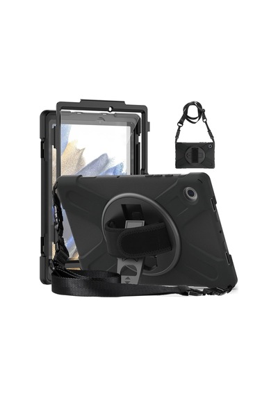 Newface Samsung Galaxy Uyumlu Tab A9 Plus Kılıf Amazing Tablet Kapak Glblseme - 75 - Siyah