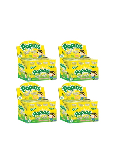Hleks Patlayan Şeker Papios 40 Adet Muzlu 4 Paket