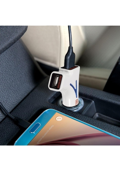 Black&Decker Pıusb2Be 3.1 Amper Çift Çıkışlı Usb Araç Şarj  Cihazı