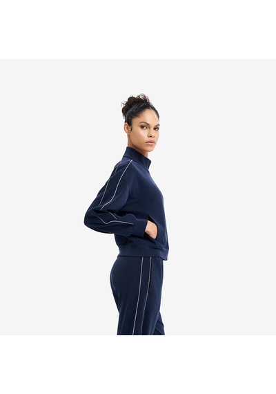 Lescon Lacivert Kadın Fermuarlı Sweatshirt 26n-2113
