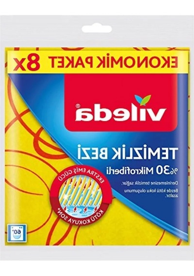 8'li Paket Yüksek Emici Temizlik Bezi Açık Bej