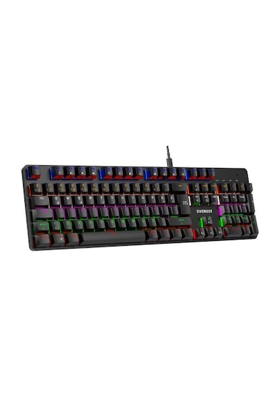 Everest Lumos Kb-mk1 Q Trk Usb Mekanik Switch Raınbow Red Swıtch Mekanık Hıslı Gamıng Klavye