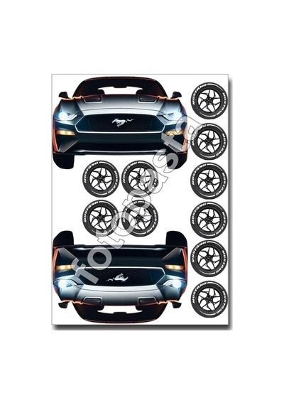 Mustang Yenilebilir Resim Baskısı Diğer