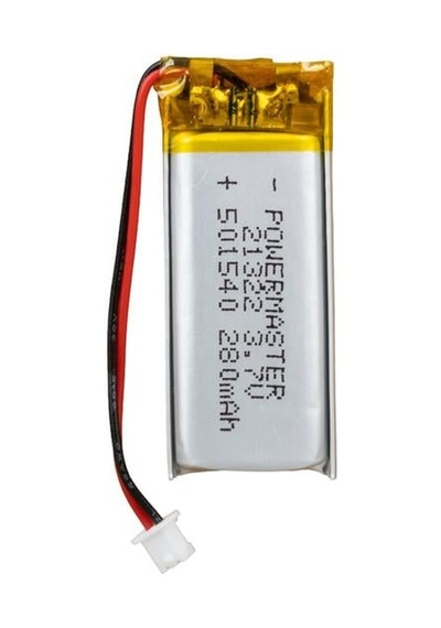 Powermaster Pm-21322 3.7v 280mah 501540 3.5mm Soketli Lityum Polimer Li-po Batarya Şarj Edilebilir Pil