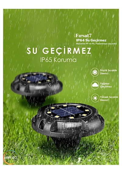 4 Adet 12 Ledli Solar Güneş Enerji Otomatik Yanma Rgb Rengarenk Toprağa Saplamalı Bahçe Aydınlatma