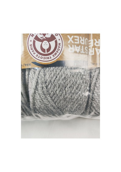 Star Lurex Gri El Örgü İpi 3 Adet - Renk: T082