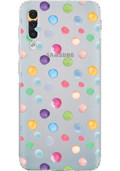 Samsung Galaxy A50s İle Uyumlu Water Color 6 Kamera Korumalı Şeffaf Kılıf Şeffaf