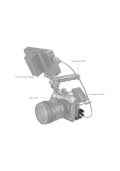Smallrig Fujıfılm X-t5 4147 İçin Hdmı Ve Usb-c Kablo Kelepçesi Siyah