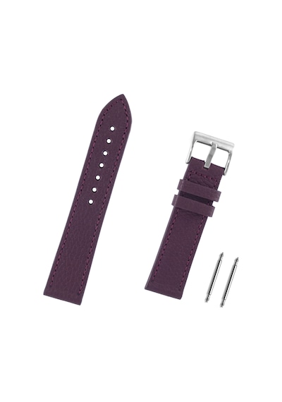 Bordo Spor Hakiki Deri Saat Kordonu Kayış 24mm