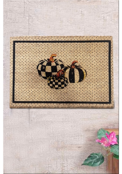 Co Co Poen 40x60 cm Doğal Ko ko Kıl paspas,Hindistan Naturel Kapı Önü Paspası