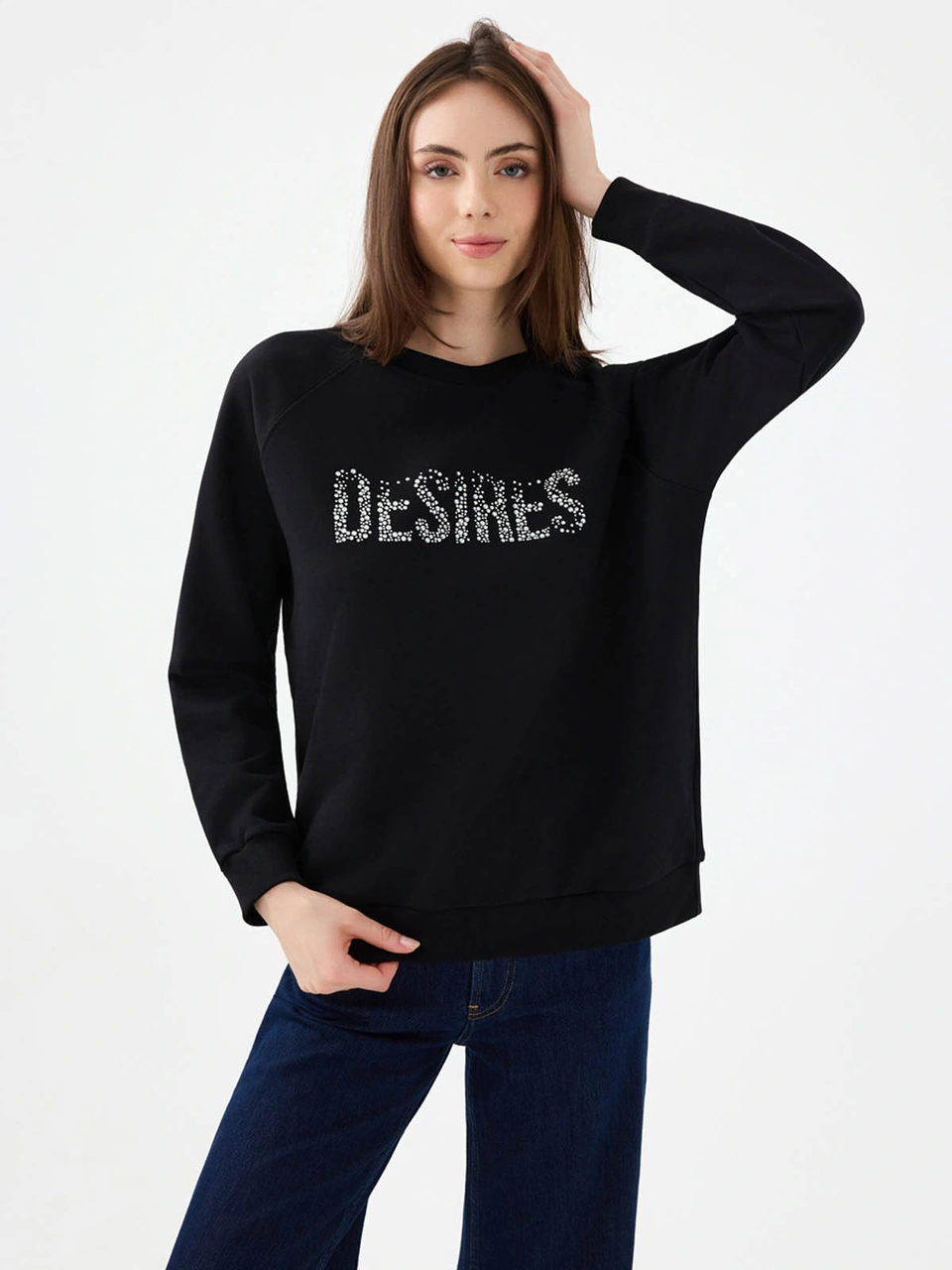 Loft Relax Fit Siyah Kadın Sweatshirt Lf2040701 SiYAH