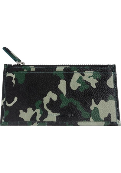 Zippo Card Holder With Zipper Camo Green
