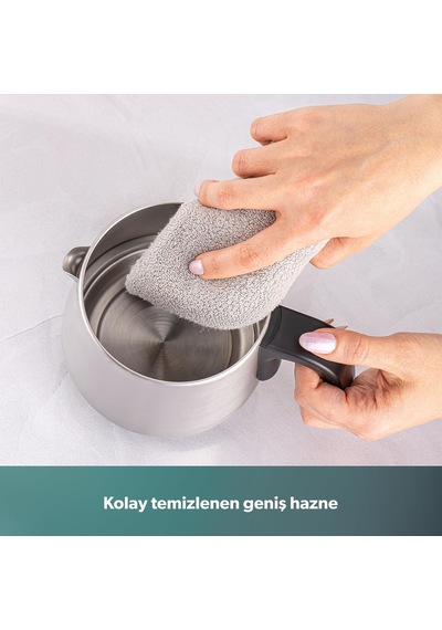 Royaltea 1711h Çelik Çay Makinesi Inox Siyah