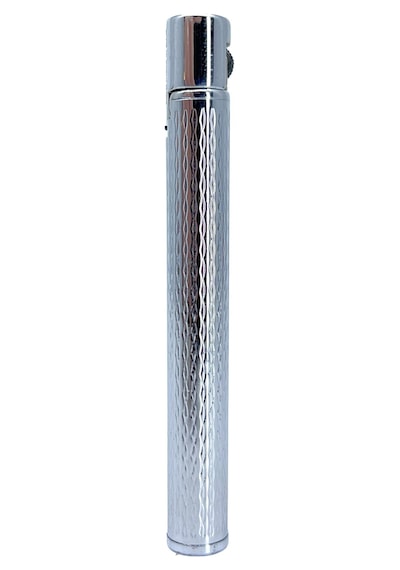 Zenit Kalem Model Slim Çakmak - Gümüş Renk Gri