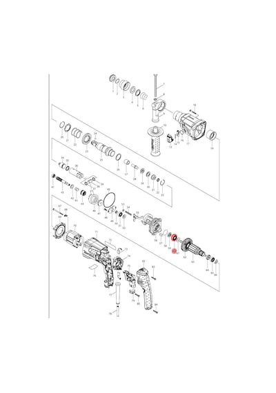 Makita HR2460 Rulman 6000 Ürün Kodu 210059-1