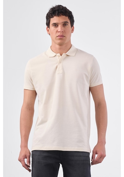 Dufy Ekru Düz Erkek T-shirt - Slim Fit Ekru