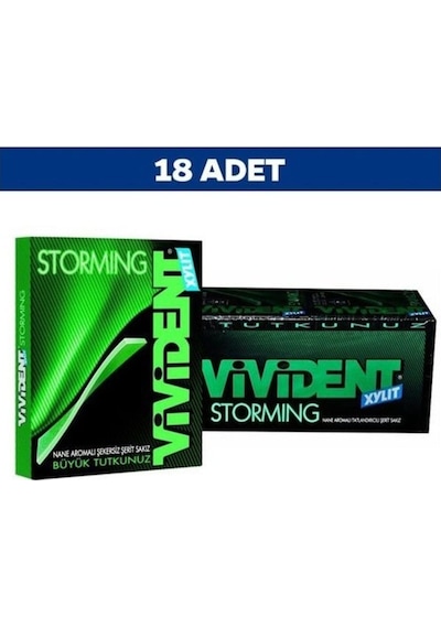 Vivident Storming Nane Aromalı Sakız 18 x 33 G