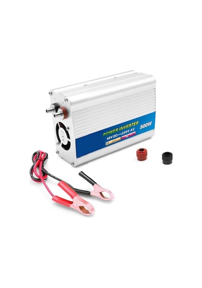 İnverter 12v 220v Çevirici, Araç İçi Güç Dönüştürücü Oto Adaptör, Solar Akü Bağlantılı Çift Voltaj Korumalı Alüminyum Kasa Modifiye Sinüs İnvertör