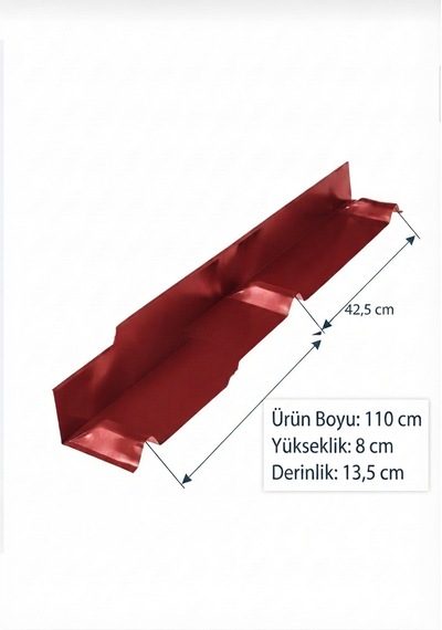 Metal Sepeti Kırmızı Sandviç Panel Duvar Dibi Sacı