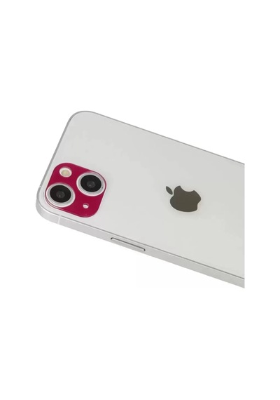 Newface Apple iPhone Uyumlu 13 Rainbow Kamera Lens Koruma Cam - Koyu Kırmızı