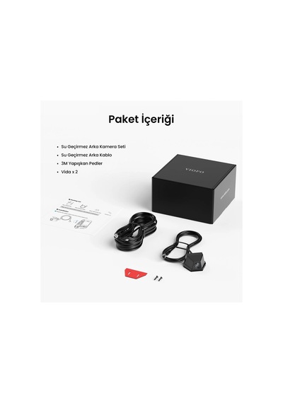 Viofo Rwc200 Ip67 Su Geçirmez A229 Pro / Plus Uyumlu 2k Quad Hd Dış Arka Kamera 14.5 Metre