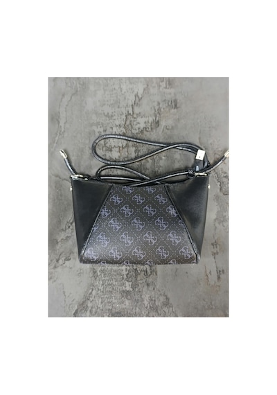 Names Bag Kadın Lüks Tasarım Monogram Desenli Çapraz Askılı Baget Çanta El Ve Omuz Çantası Siyah