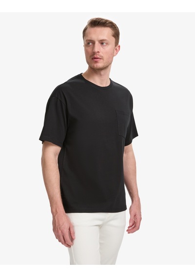 Pierre Cardin Erkek Siyah Tişört Basic 50325300-vr046