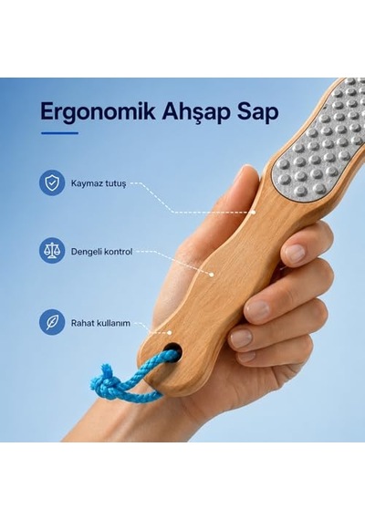 Törpüsü 2 Değiştirilebilir Başlıklı Nasır Ve Sertleşmiş Deri Temizleyici Ergonomik Tasarım