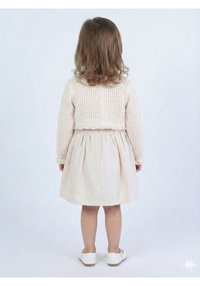 Xo Kids Kız Çocuk Elbise 3-6 Yaş 52140 Bej