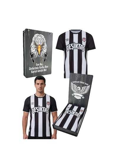 Beşiktaş Lisanslı Nostaji Forma Uv Kutu Siyah