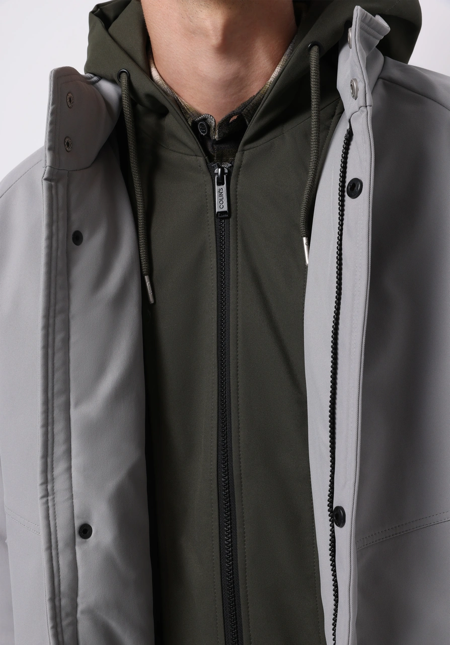 Colin's Colins Regular Fit Erkek Gri Kaban Cl1065812 Q1.v1 Lgr Açık Gri