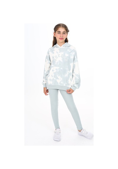 Toontoy Kids Toontoy Kız Çocuk Batik Desenli Taytlı Takım Yeşil
