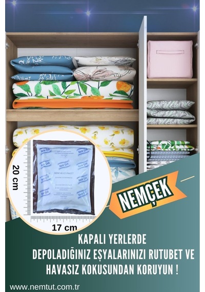 Nemçek Nem Alıcı Rutubet Giderici Küf Önleyici Koku Giderici Korozyon Önleyici 250 Gr 1 Paket