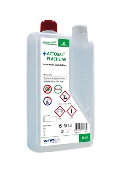 Acto Actosal Flache Af Konsantre Yer ve Yüzey Dezenfektanı 1 L