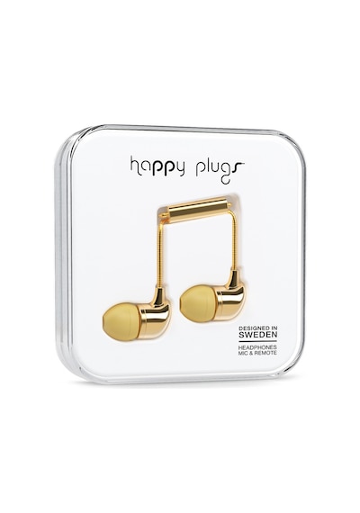 Happy Plugs Kulak içi Kulaklık Parlak Gold 7728