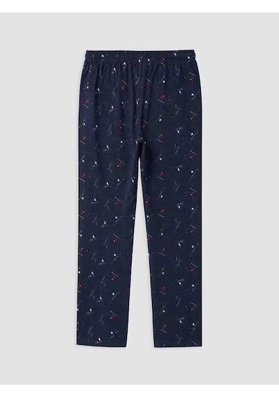 LC Waikiki Lc Waıkıkı Lacivert Regular Fit Baskılı Erkek Pijama Alt