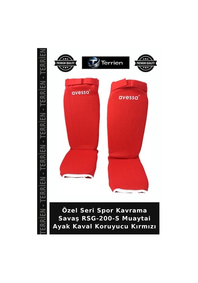 Özel Seri Spor Kavrama Savaş Rsg-200-s Muaytai Ayak Kaval Koruyucu Kırmızı