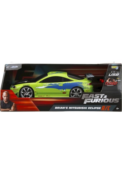 1:16 Uzaktan Kumandalı Fast Furious Rc 1995 Mitsubishi Eclipse Yeşil